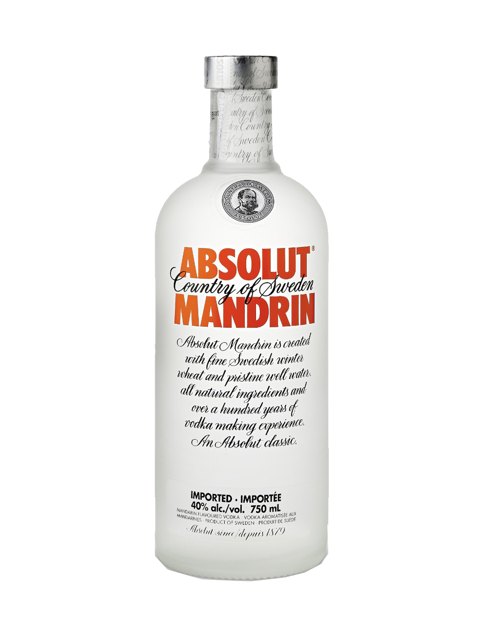 Absolut Mandarine 70cl Unique Beverages